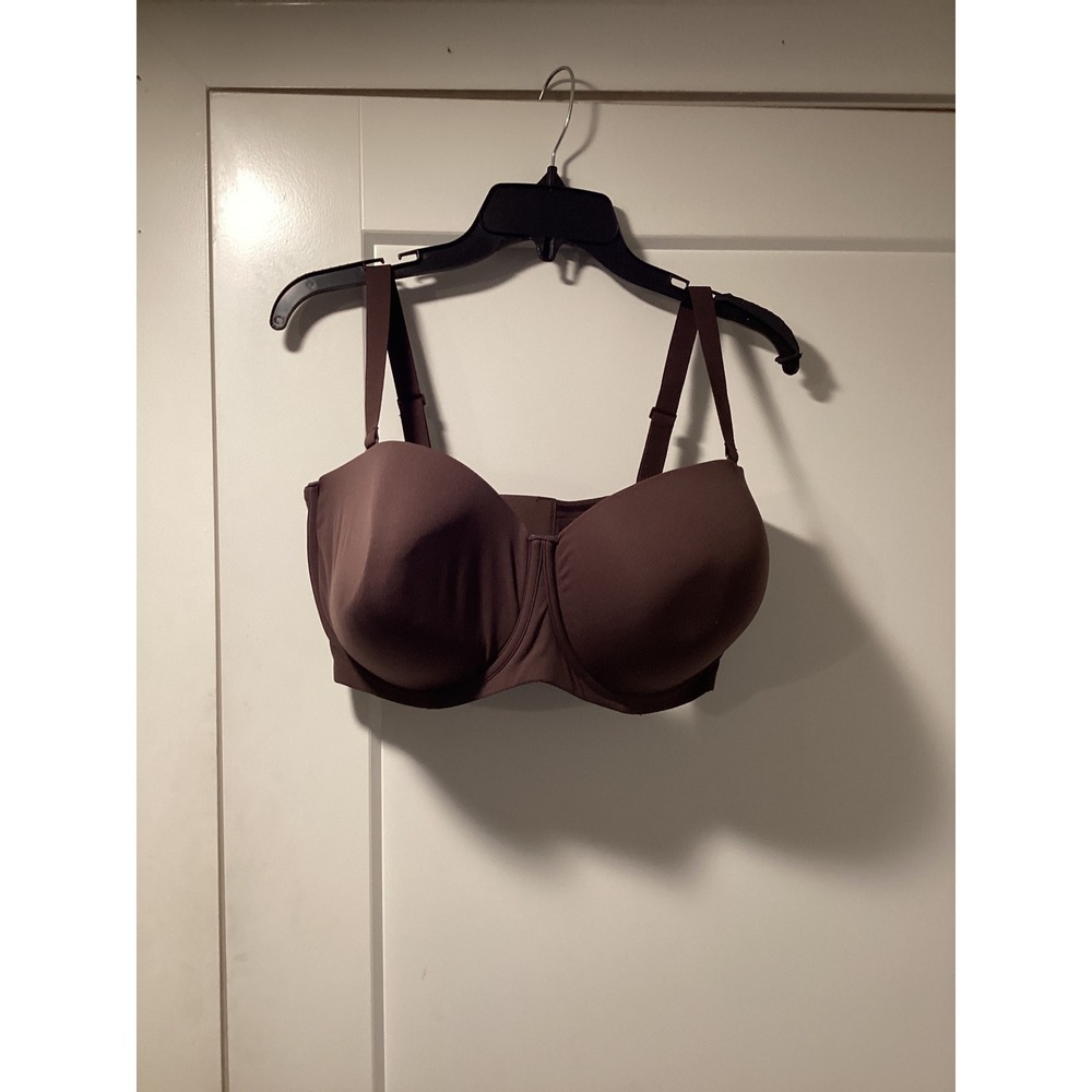 SKIMS Fits Everybody Strapless Bra Espresso Brown 42DDDD NWT BA-BAN-3151